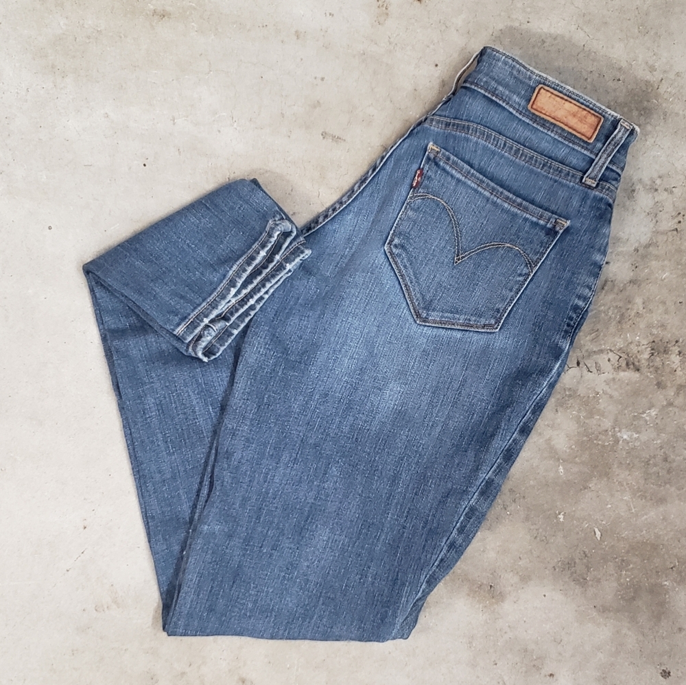 LEVI'S womens skinny blue denim jeans size 26